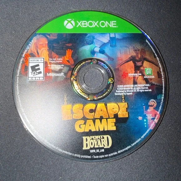 Microsoft Xbox One Escape Game Fort Boyard Video Game Rated E For Everyone Used.