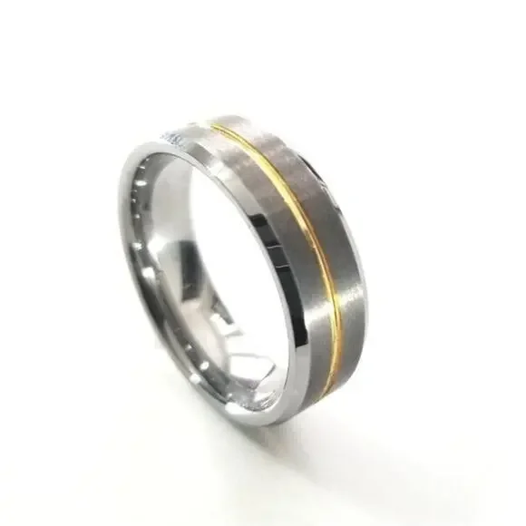 New‎ tungsten carbide ring size 14