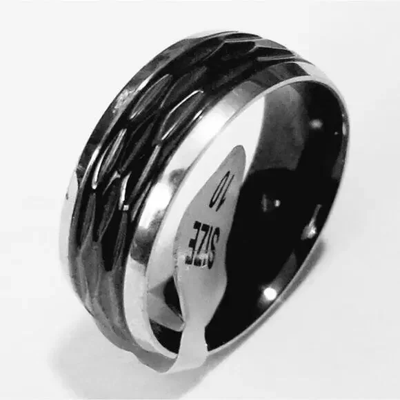 New stainless steel ring size 9‎