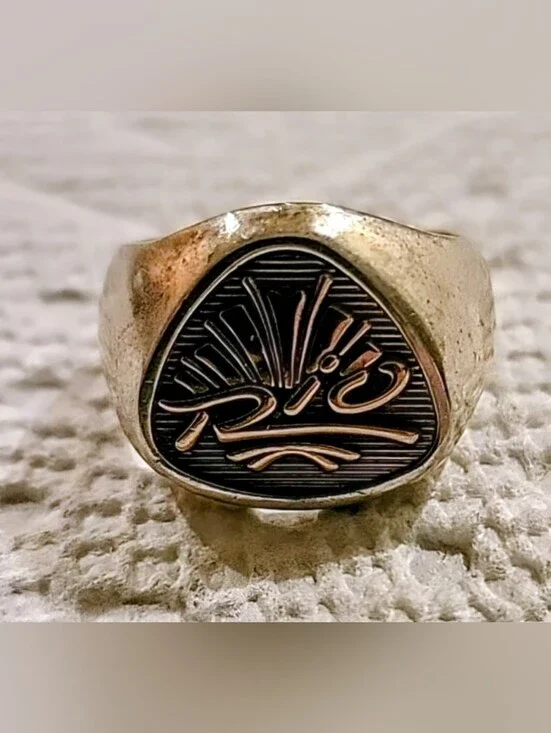 Vintage 1994 Rio All Suite Casino Las Vegas High Roller Signet Ring 10K Sterling
