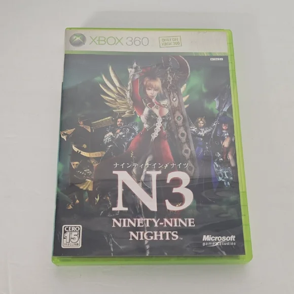 Japanese  Xbox 360 Ninety-Nine Nights - Green Cover