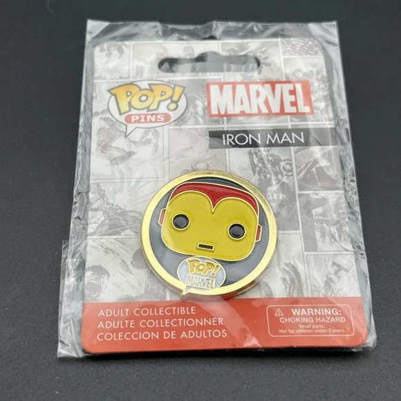 Funko‎ Pop Marvel Iron Man Avengers Lapel Hat Pin