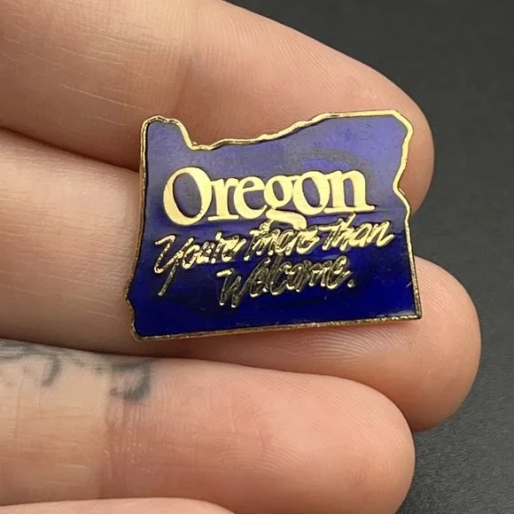 Vintage State Of Oregon Outline 