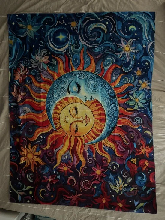 Sun and Moon Wall Tapestry
