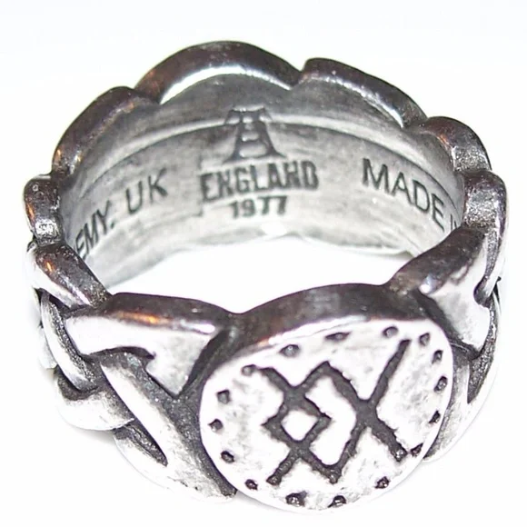Viking Virility Ring Bind Rune Nordic Ring size 11 Alchemy Gothic made in UK