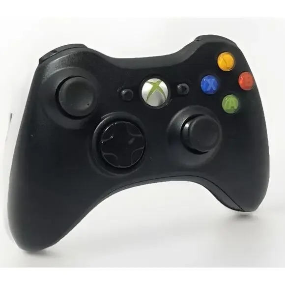 Genuine Microsoft Xbox 360 Wireless Controller Black - Tested Working Fast Ship