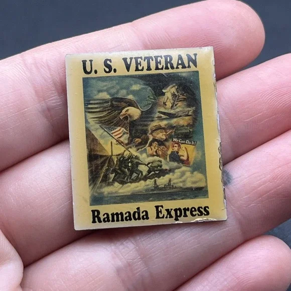 U.S. Veteran‎ Ramada Express Lapel Hat Pin