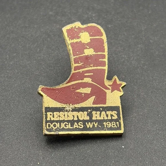 Resistol Hats Douglas‎ Wyoming Cowboy Boot Lapel Hat Pin