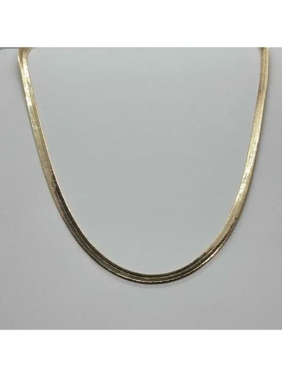 Brazilian 18k Gold Filled Herring Bone Chain