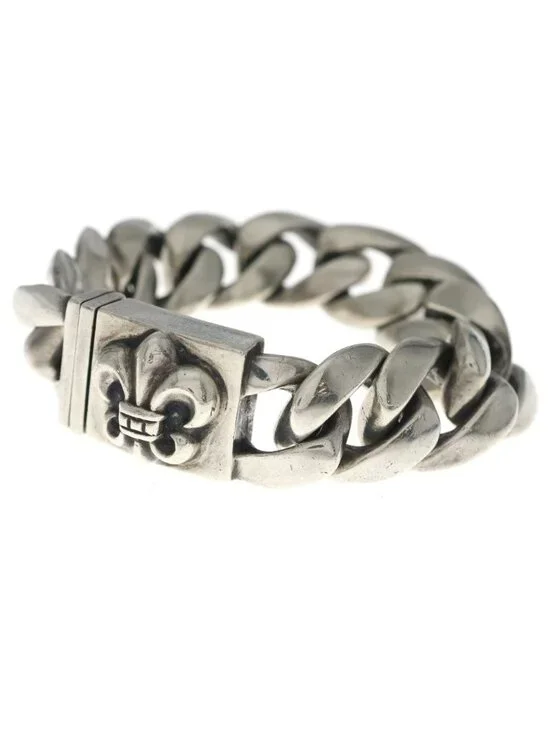 Chrome Hearts Clsc BS Flange Box ID Bracelet Silver