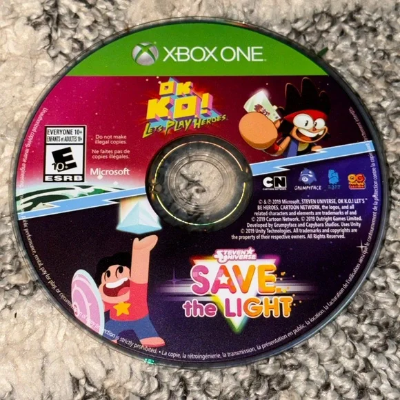 Microsoft Xbox One Ok KO Stephen Universe Save The Light Video Game Rated E Used