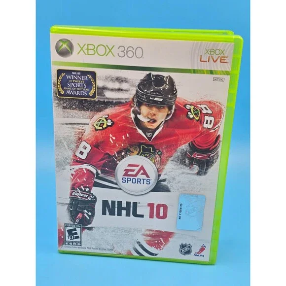 NHL 10 - Xbox 360 - Sports/Hockey Game - W/ User Manual