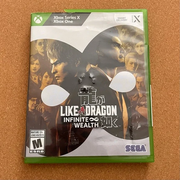 Like a Dragon Infinite Wealth video game for Xbox Series X/xbox one new