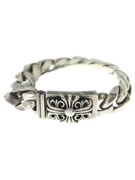 Chrome Hearts ID Box Keeper Classic Link Box ID Bracelet Silver