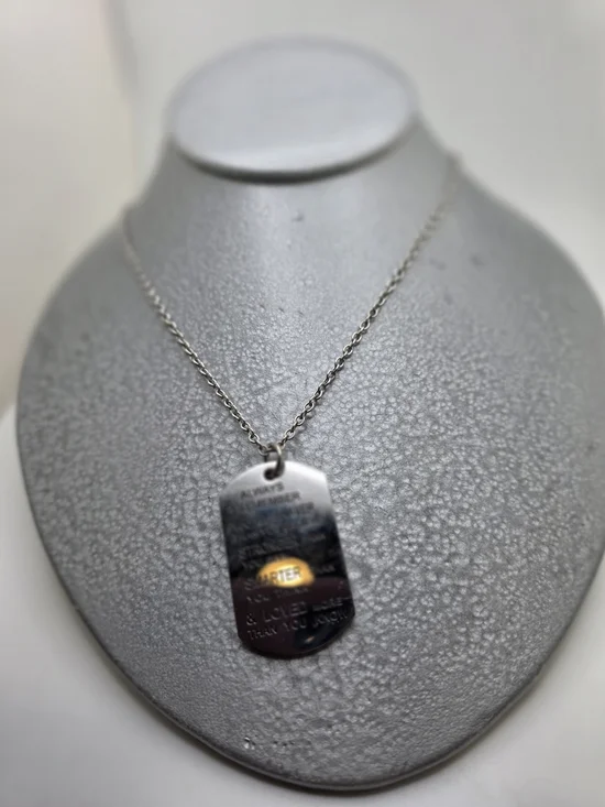 Inspirational Dog Tag Necklace
