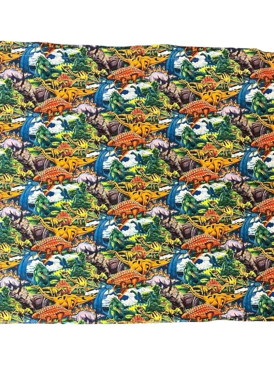 Vintage Y2K Dinosaur Uncut Cloth AOP Design! So cool! Fast shipping