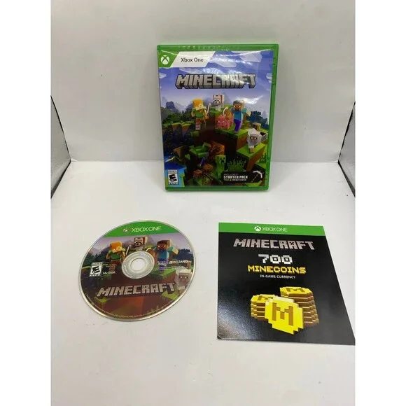 Minecraft Video Game (Microsoft Xbox One, 2018) Starter Pack (bedrock Edition)