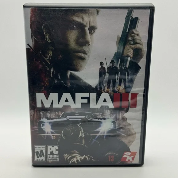 Mafia III for PC DVD ROM Complete In Box Great Condition with Map and Manual