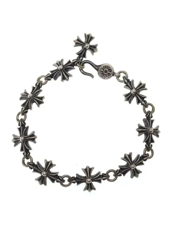 Chrome Hearts CO CH Plus Cutout Bracelet Silver
