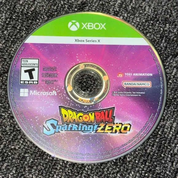 Microsoft Xbox Series X Dragon Ball Sparking Zero Complete With Case & Disc Work