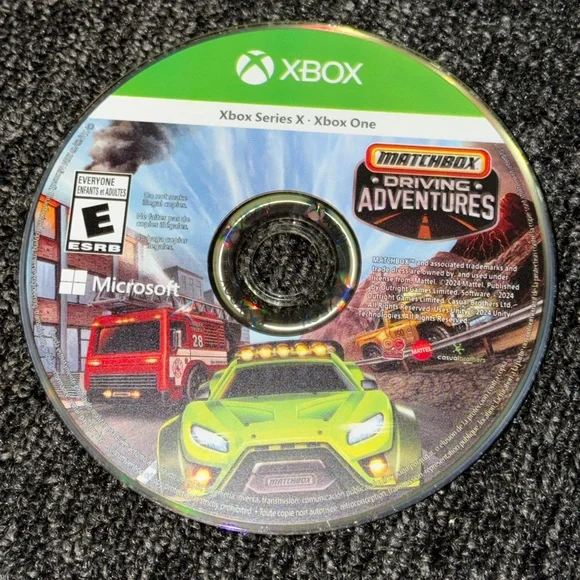 Microsoft Xbox One Series X Matchbox Driving Adventures Video Game Rated E Used.