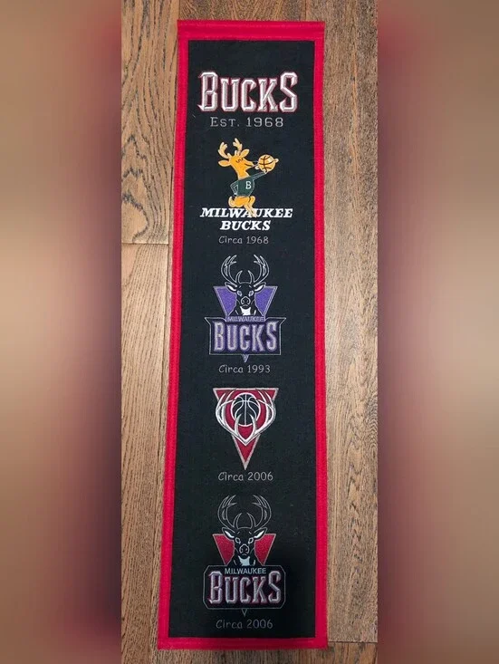 Winning Streak - NBA - Milwaukee Bucks - 1968-2006 - Banner / Pennant
