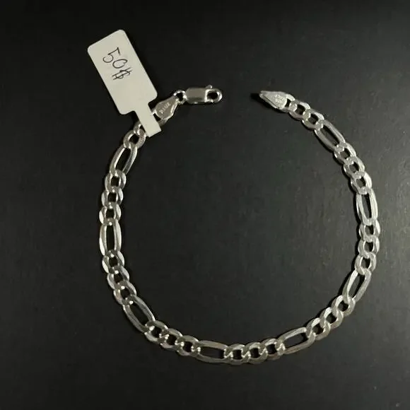 Esclava De Plata 925 Con Tejido Figaro