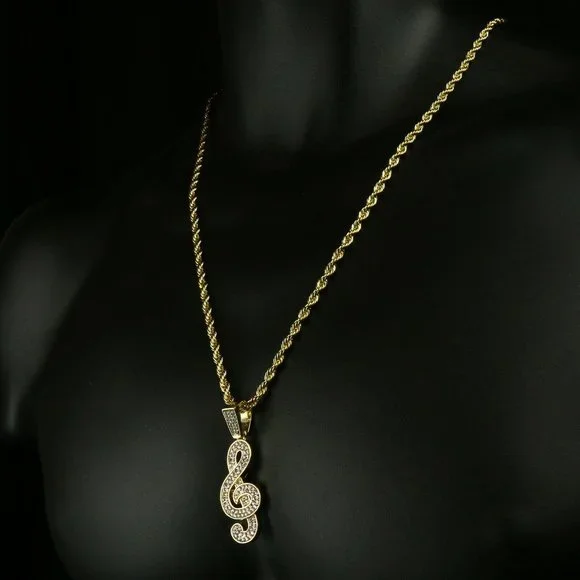 14k Gold Music Note 24