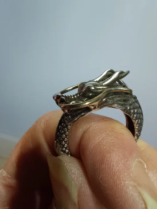 Bad-Azzz MENS DRAGON SERPENT RING