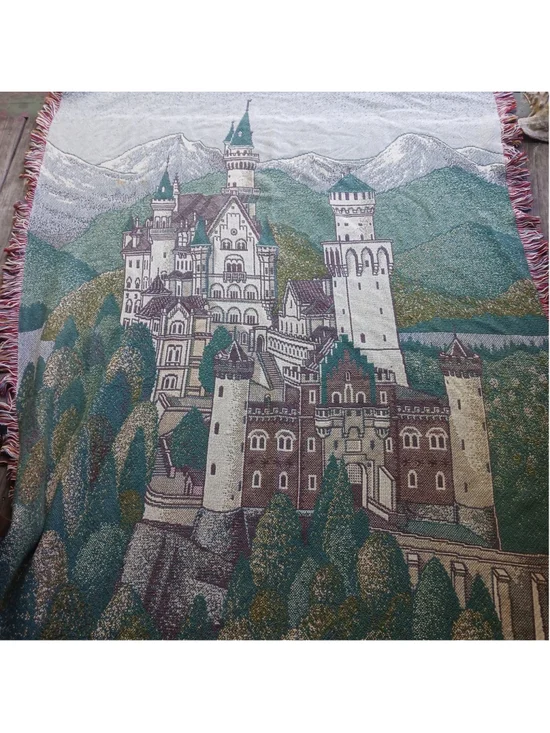 VTG View of Neuschwanstein Castle 49x67