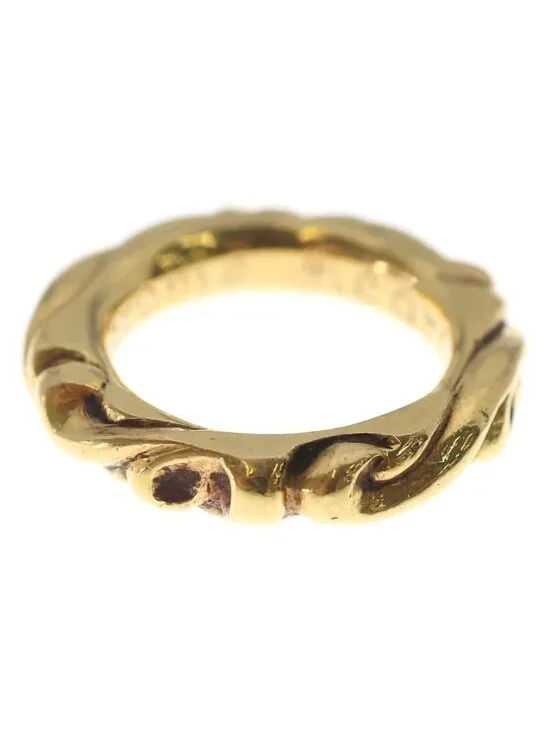 Chrome Hearts 22k Scrl Band Scroll Ring Gold
