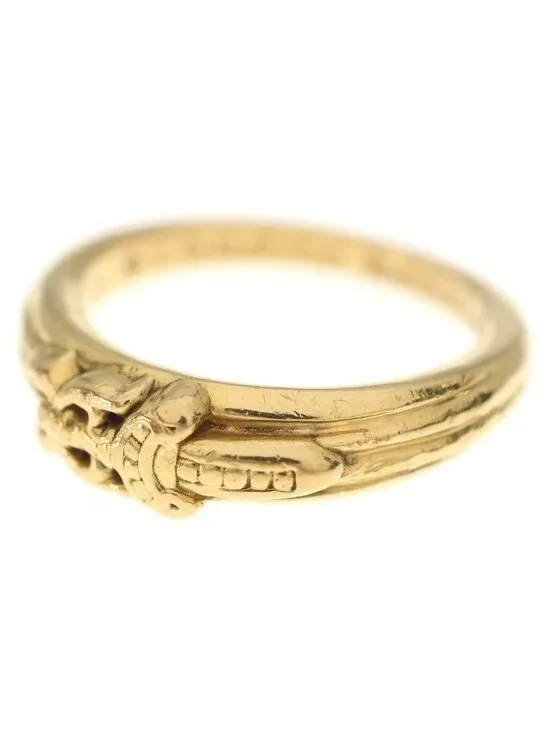Chrome Hearts 22k Babyclsc Baby Classic Daga Ring Gold
