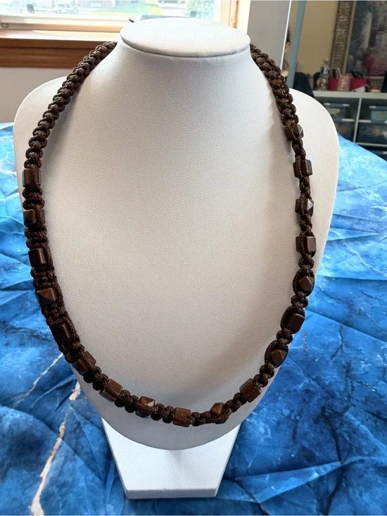 Men’s rope detailed necklace NWT!