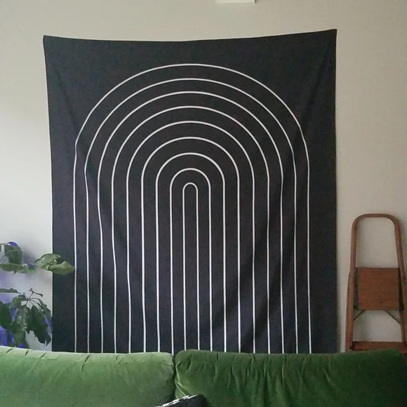 Society6 Black and White Arch Tapestry