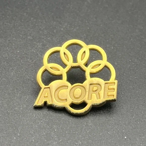 Acore Company Olympic‎ Gold Rings Lapel Hat Pin