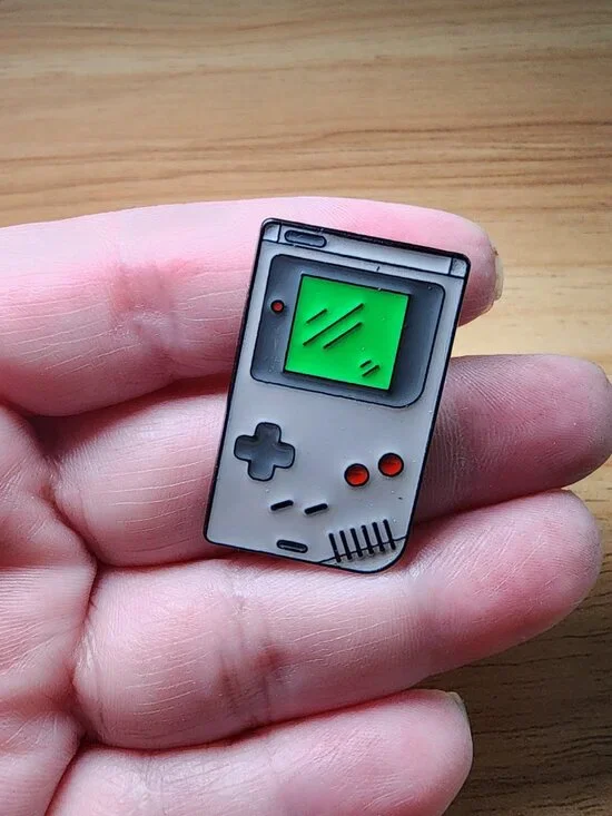 Game Console, Controllers Set of 4 Enamel Brooch Lapel Pin.