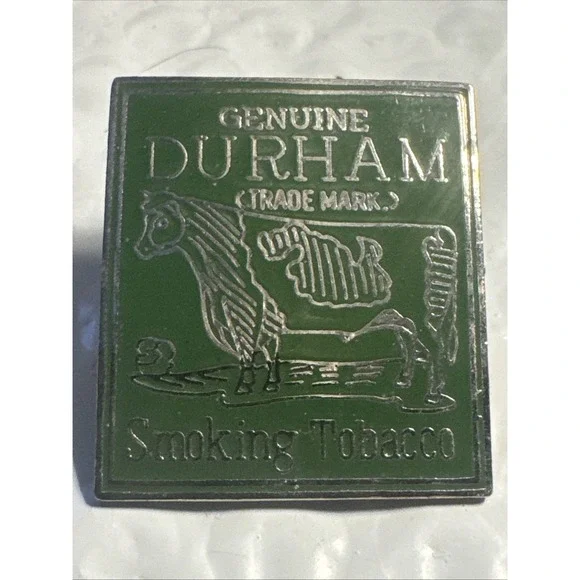 Old Vintage Durham Smoking Tobacco Hat Coat Lapel PIN Charm
