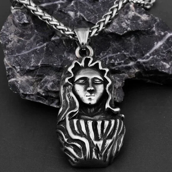 ❤️Virgin Mary Stainless Steel Unisex Pendant Necklace, GP1231473