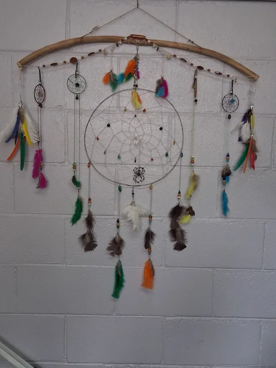 Handmade Multi-Color Dreamcatcher Wall Decor - Boho Home Accent