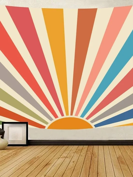 Sunburst Rainbow Tapestry