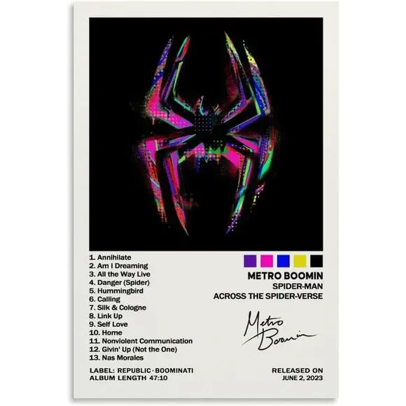Metro Boomin Spider‑Verse Canvas Poster 56