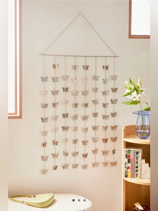🦋🩶 Urban Outfitters silver Butterfly Hanging Tapestry