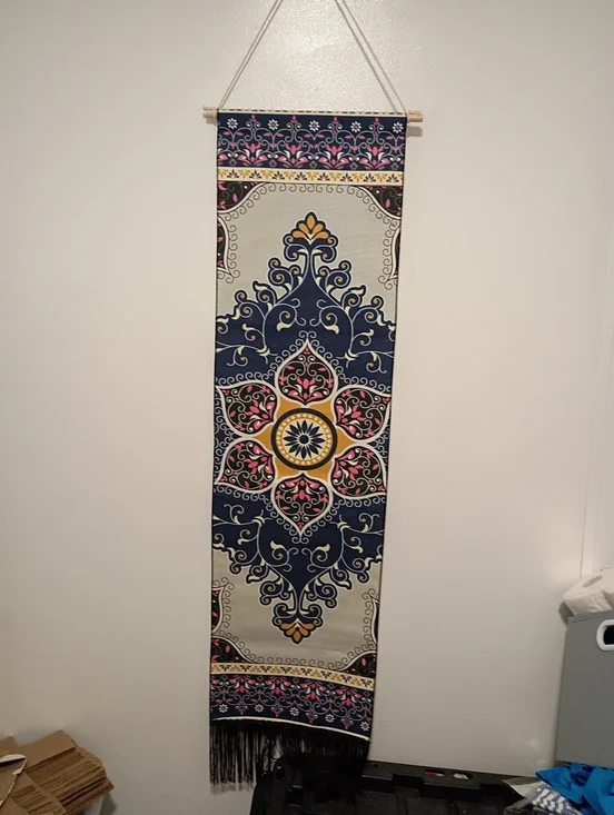 Boho  Wall Hanging Tapestry in Multicolors 54.5