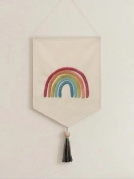 Rainbow Wall Banner Nursery Decor