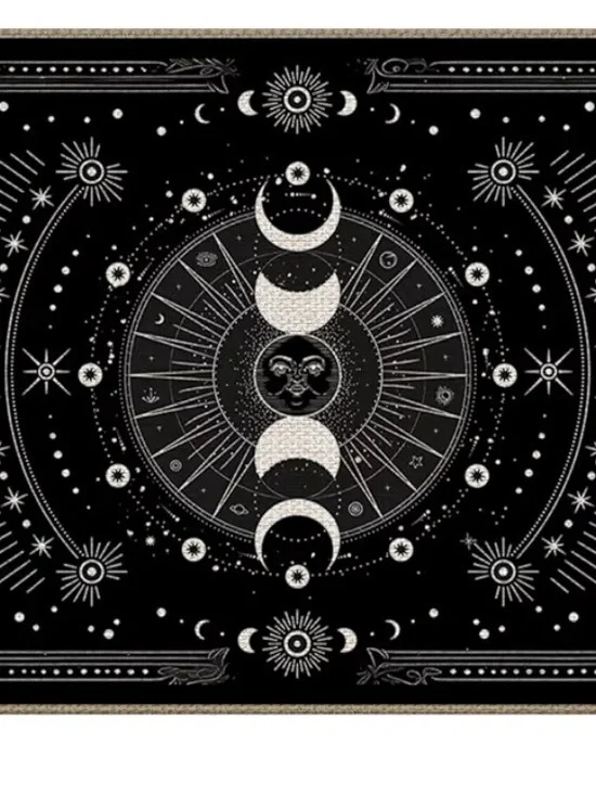 Sun and Moon Door Mat 17*30,Witchy Celestial Gothic Doormat