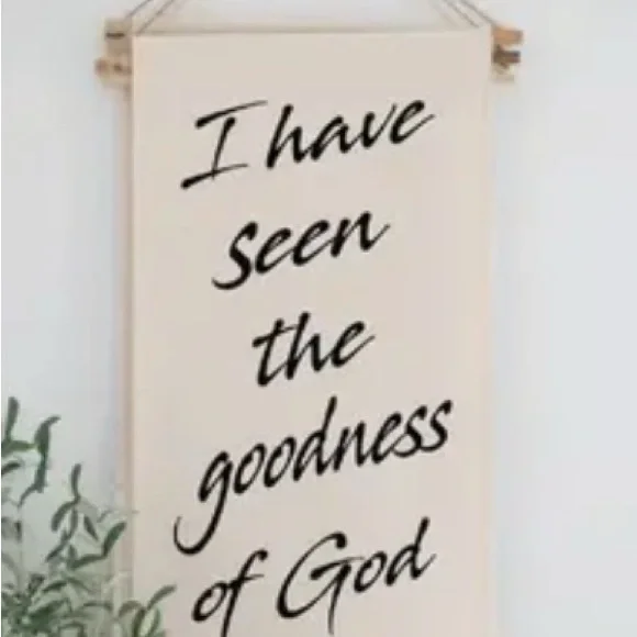 Canvas Wall Hanging Sign - 