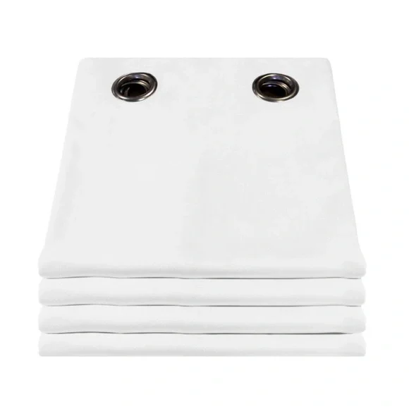 White SOUNDPROOF Curtain Velvet Venise Snow MC720