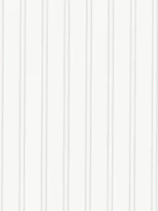 Bead Board White Paintable Pre-pasted Wallpaper by Graham & Brown, 56 sq ft