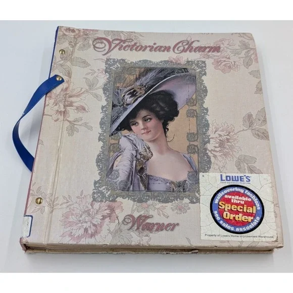 Vintage Victorian Wallpaper Sample Book Warner Reproduction Art Decor Floral 90s