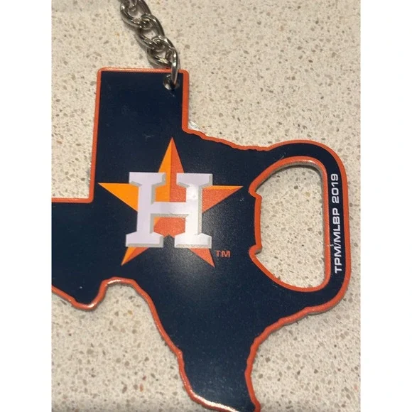 Houston Astros MLB Texas State Shape Keychain Bottle Opener Team ProMark 2019
